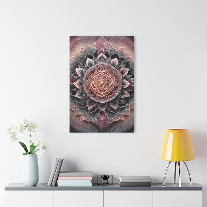 Mystic Floral Mandala - Acrylic Prints (French Cleat Hanging) - Home Decor - g(0D·IO) - 24" x 36" (Vertical) - 0.25'' -
