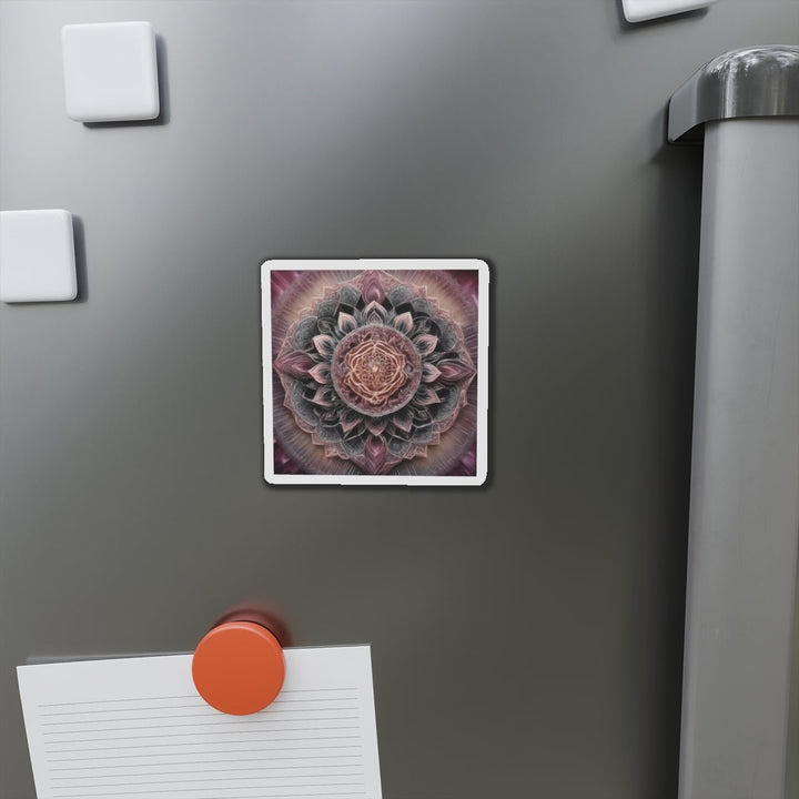 Mystic Floral Mandala - Die-cut Magnet - Home Decor - g(0D·IO) - 6 × 6" - Die-Cut - 1 pc