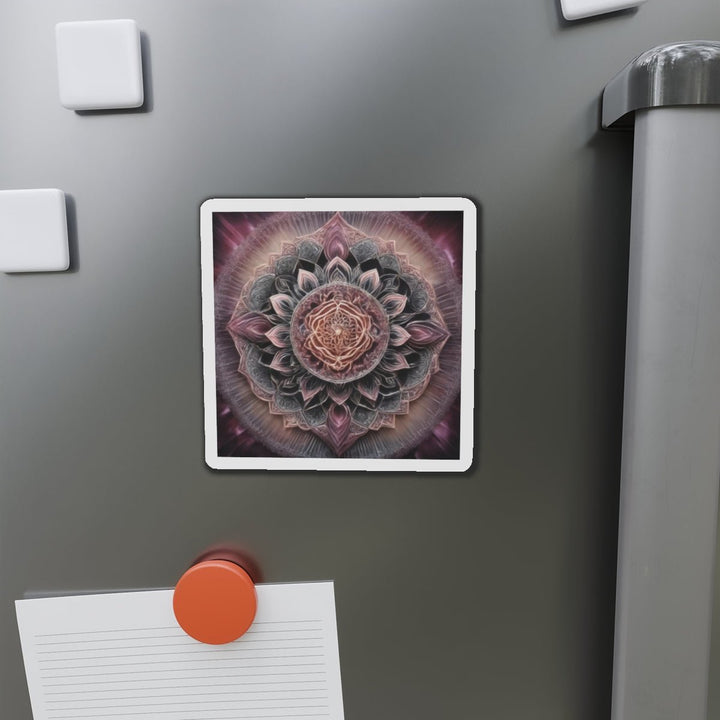 Mystic Floral Mandala - Die-cut Magnet - Home Decor - g(0D·IO) - 6 × 6" - Die-Cut - 1 pc