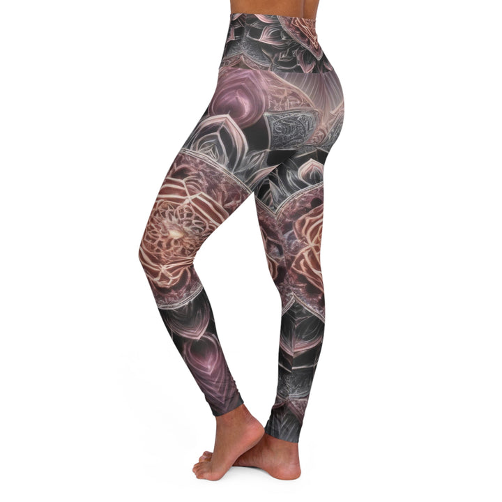 Mystic Floral Mandala - High Waisted AOP Yoga Leggings - All Over Prints - g(0D·IO) - XS - -