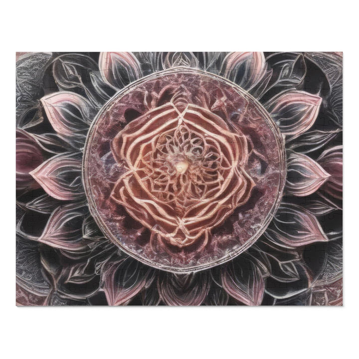 Mystic Floral Mandala - Jigsaw Puzzle (100, 252, 500, 1000 pieces) - Puzzle - g(0D·IO) - 14" × 11" (252 pcs) - -