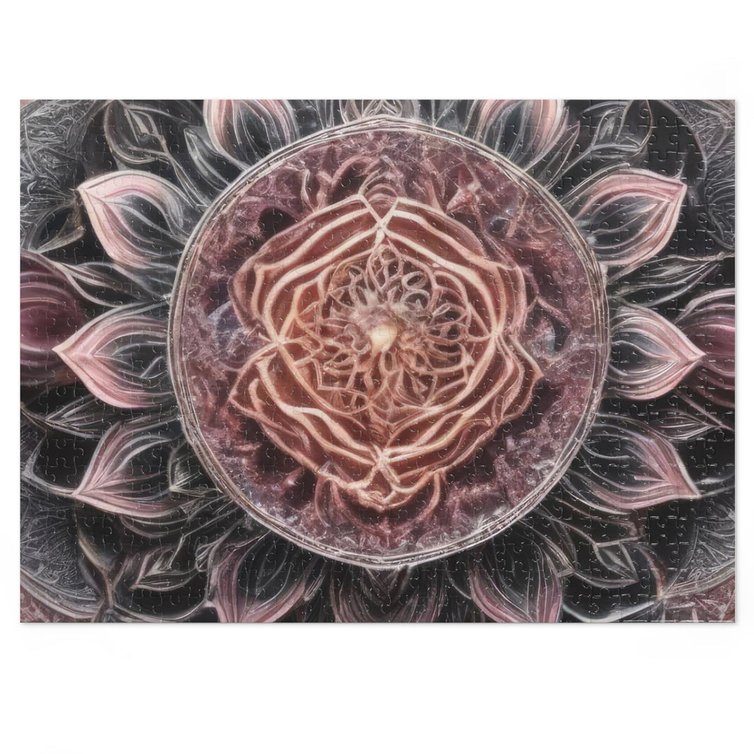 Mystic Floral Mandala - Jigsaw Puzzle (100, 252, 500, 1000 pieces) - Puzzle - g(0D·IO) - 20.5" × 15" (500 pcs) - -