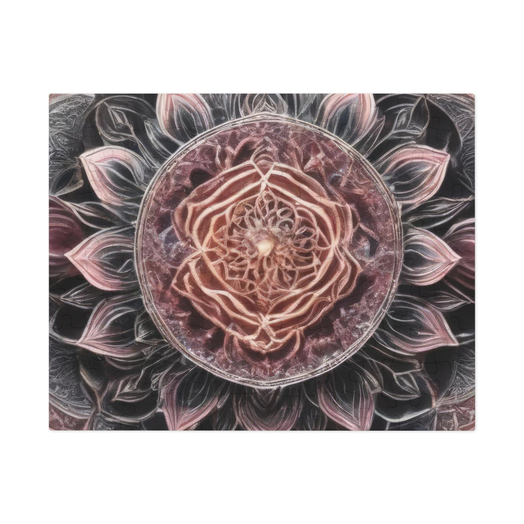 Mystic Floral Mandala - Jigsaw Puzzle (100, 252, 500, 1000 pieces) - Puzzle - g(0D·IO) - 9.6" × 8" (110 pcs) - -