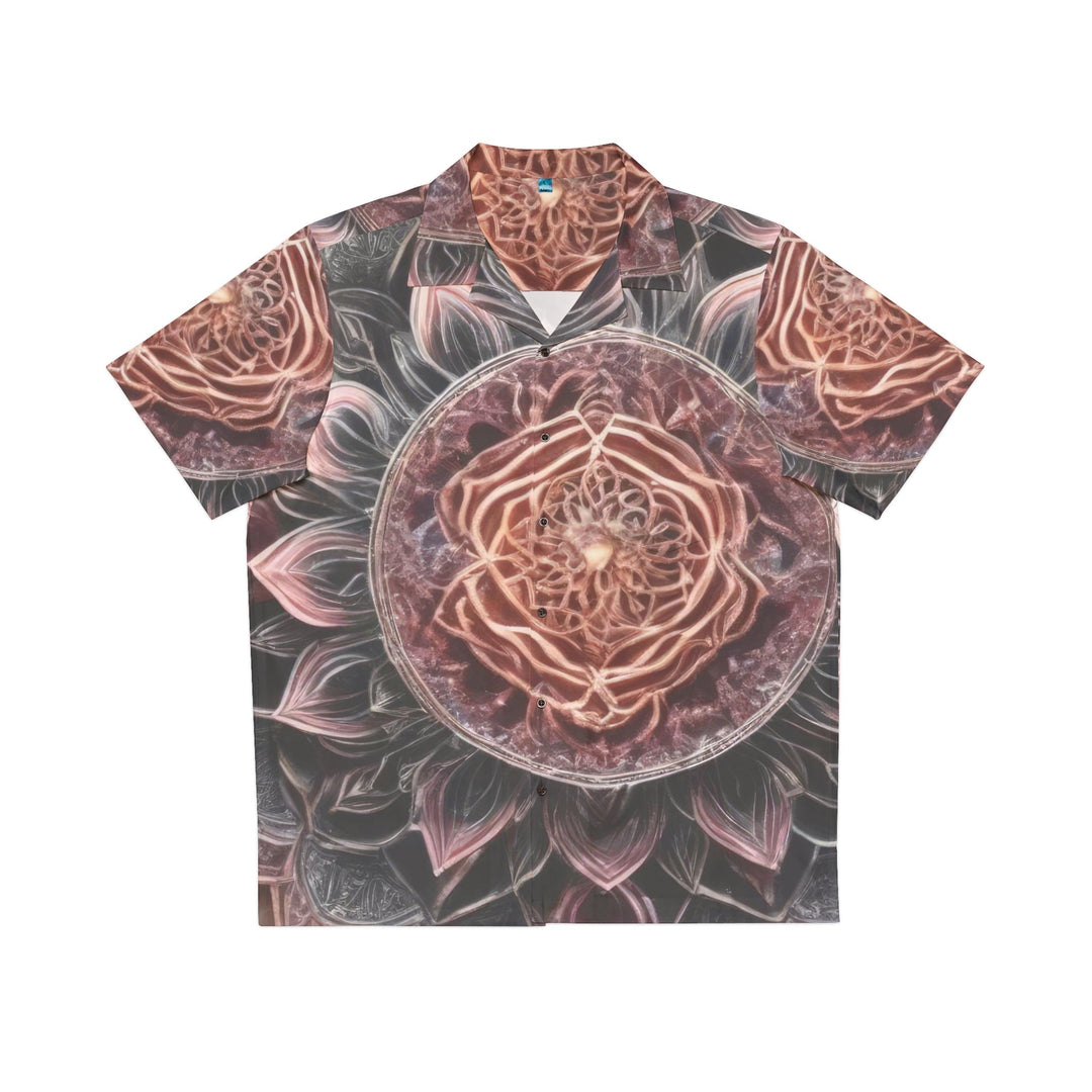 Mystic Floral Mandala - Men's Hawaiian Shirt - All Over Prints - g(0D·IO) - S - Black -