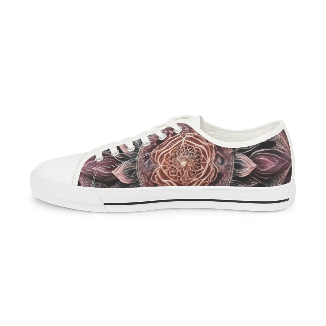 Mystic Floral Mandala - Men's Lowtop Sneakers - Shoes - g(0D·IO) - US 5 - Black sole -