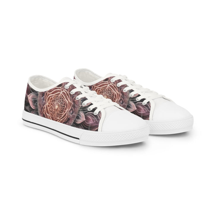 Mystic Floral Mandala - Men's Lowtop Sneakers - Shoes - g(0D·IO) - US 5 - White sole -