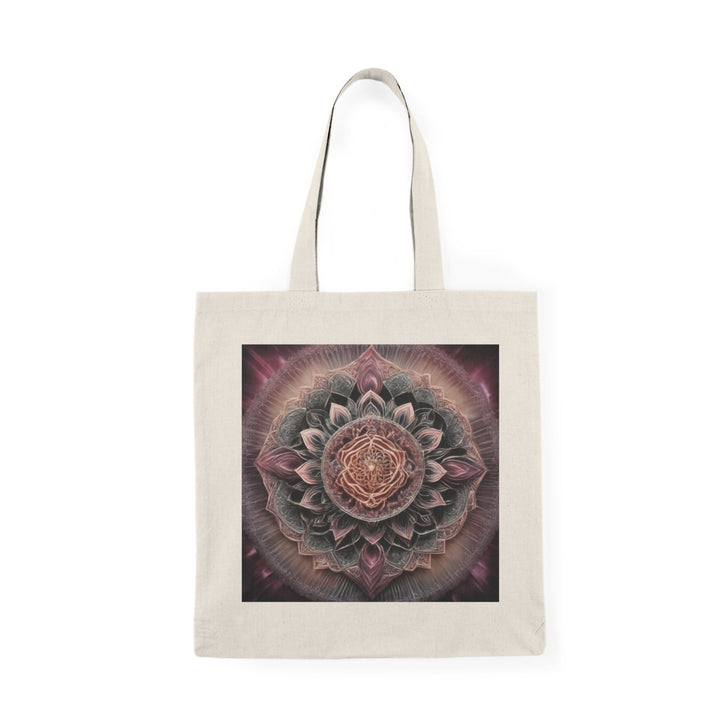 Mystic Floral Mandala - Natural Tote Bag - Bags - g(0D·IO) - 15" x 16" - Natural -