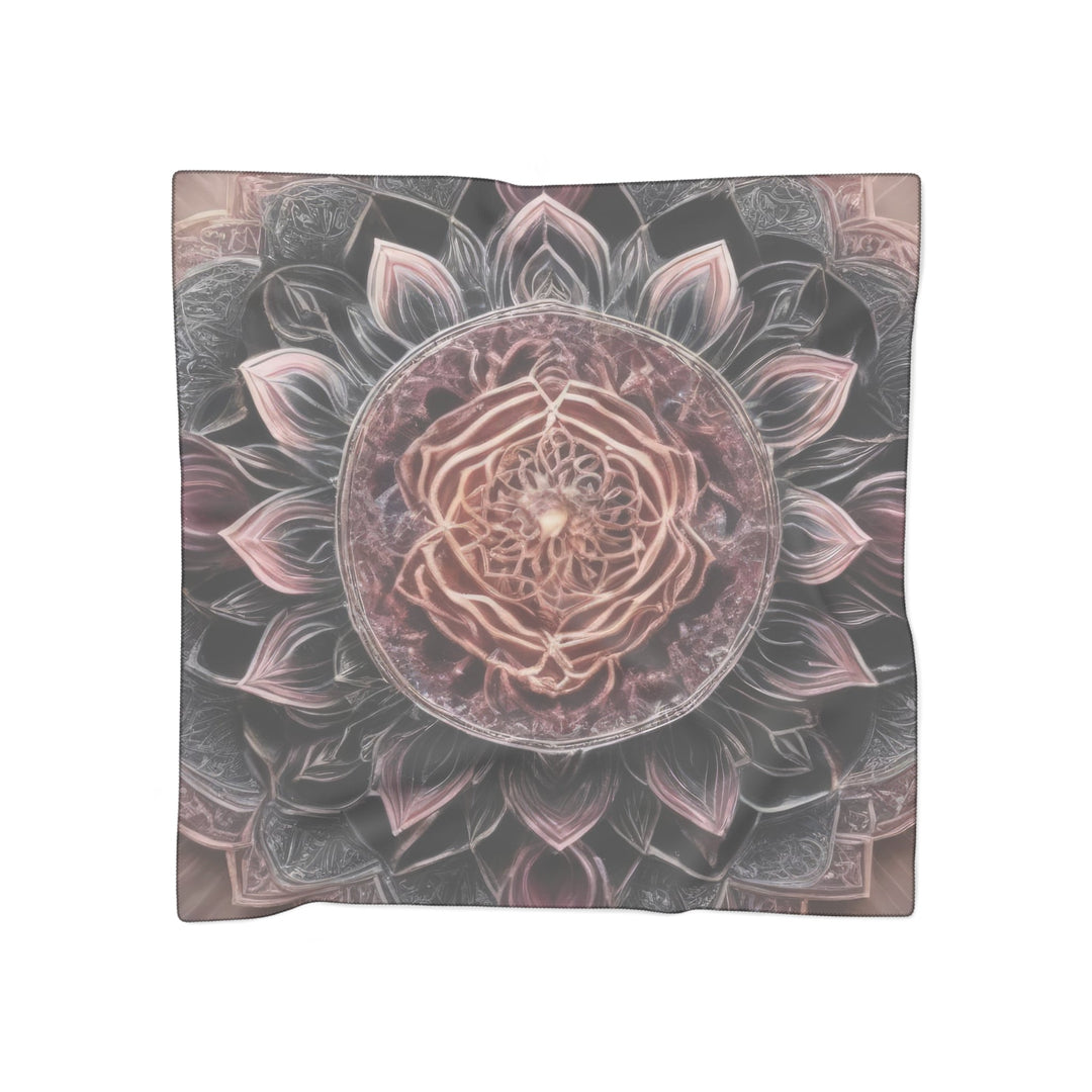 Mystic Floral Mandala - Poly Scarf - Accessories - g(0D·IO) - Poly voile - 50" × 50" -