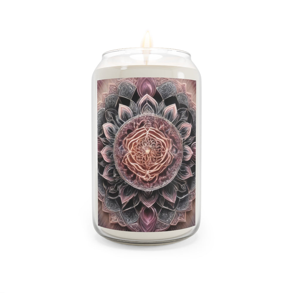 Mystic Floral Mandala - Scented Candle - Home Decor - g(0D·IO) - Sea Breeze - 13.75oz -