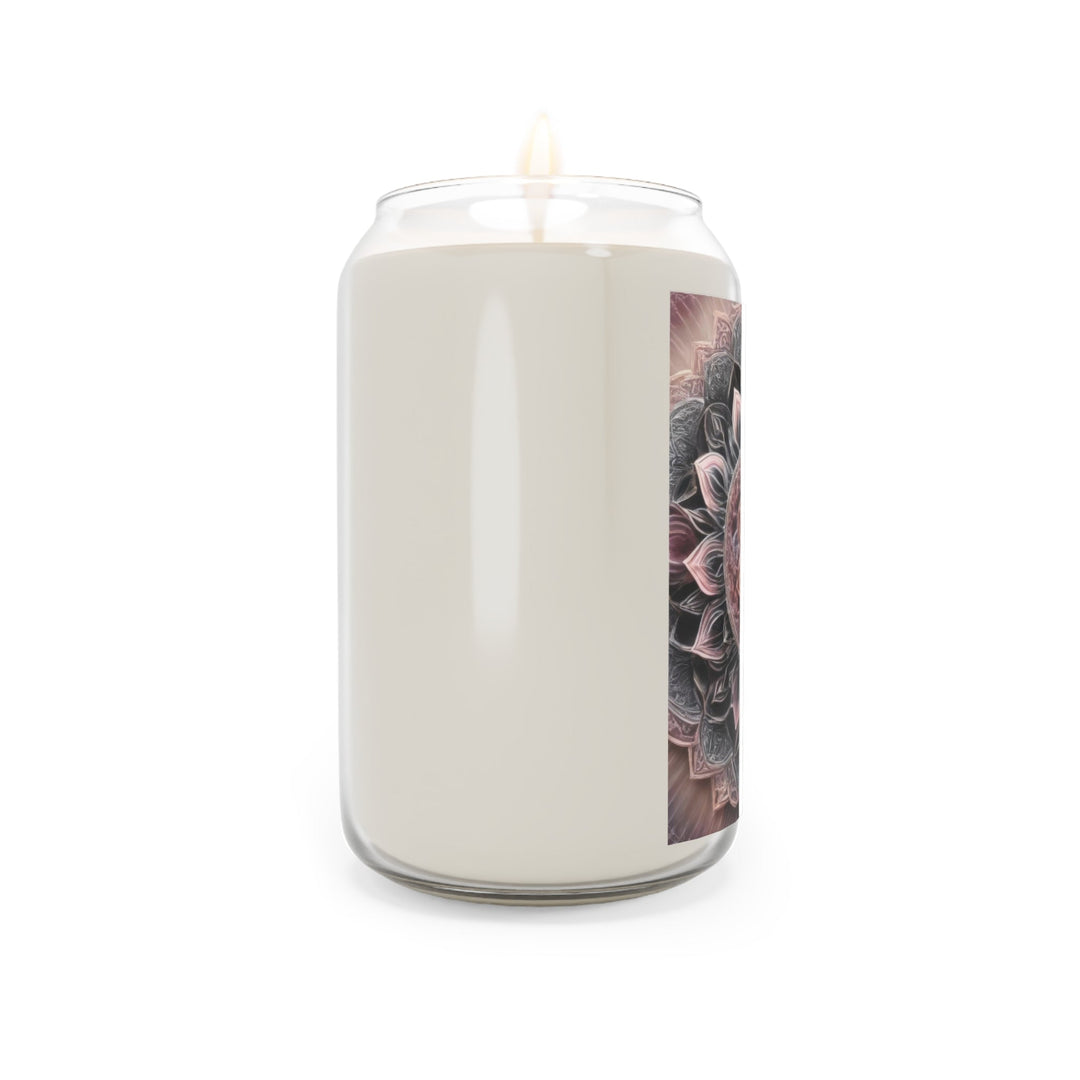 Mystic Floral Mandala - Scented Candle - Home Decor - g(0D·IO) - Vanilla Bean - 13.75oz -