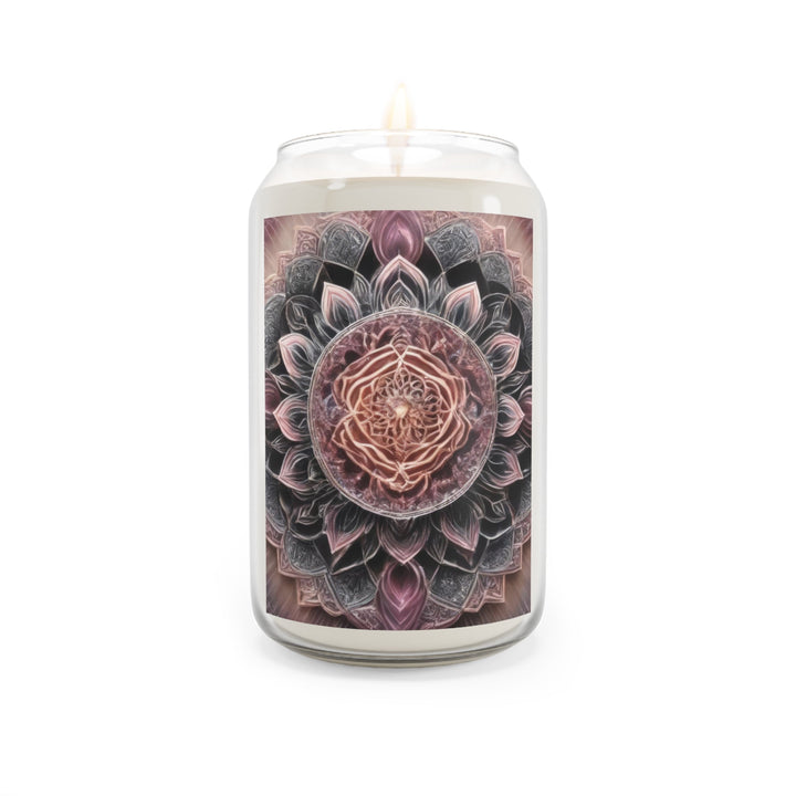 Mystic Floral Mandala - Scented Candle - Home Decor - g(0D·IO) - Comfort Spice - 13.75oz -