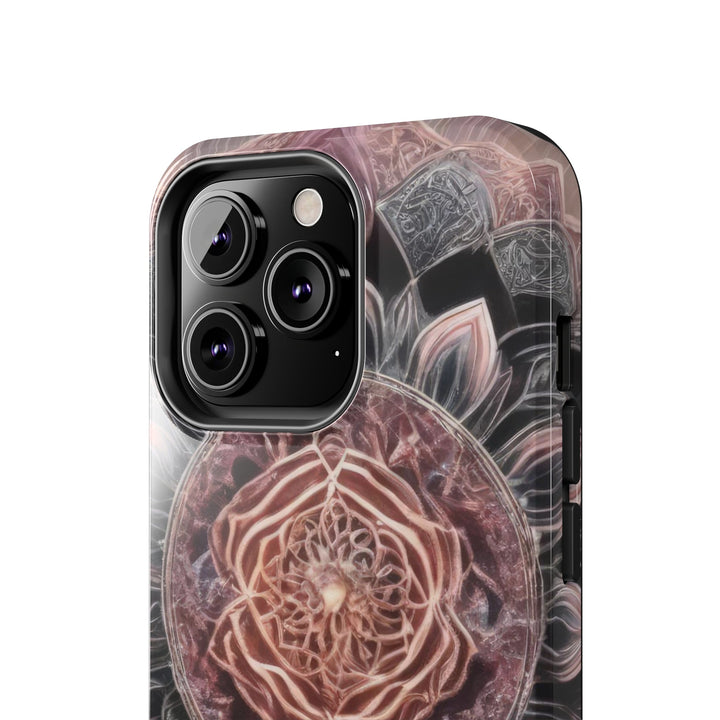 Mystic Floral Mandala - Tough Phone Case - Phone Case - g(0D·IO) - iPhone 13 Mini - -