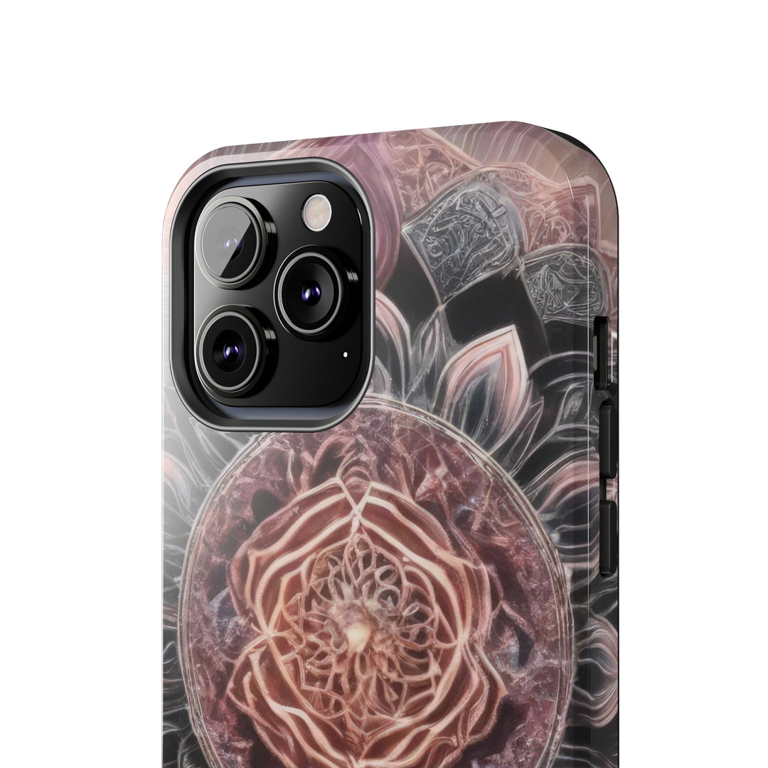 Mystic Floral Mandala - Tough Phone Case - Phone Case - g(0D·IO) - iPhone 13 Mini - -