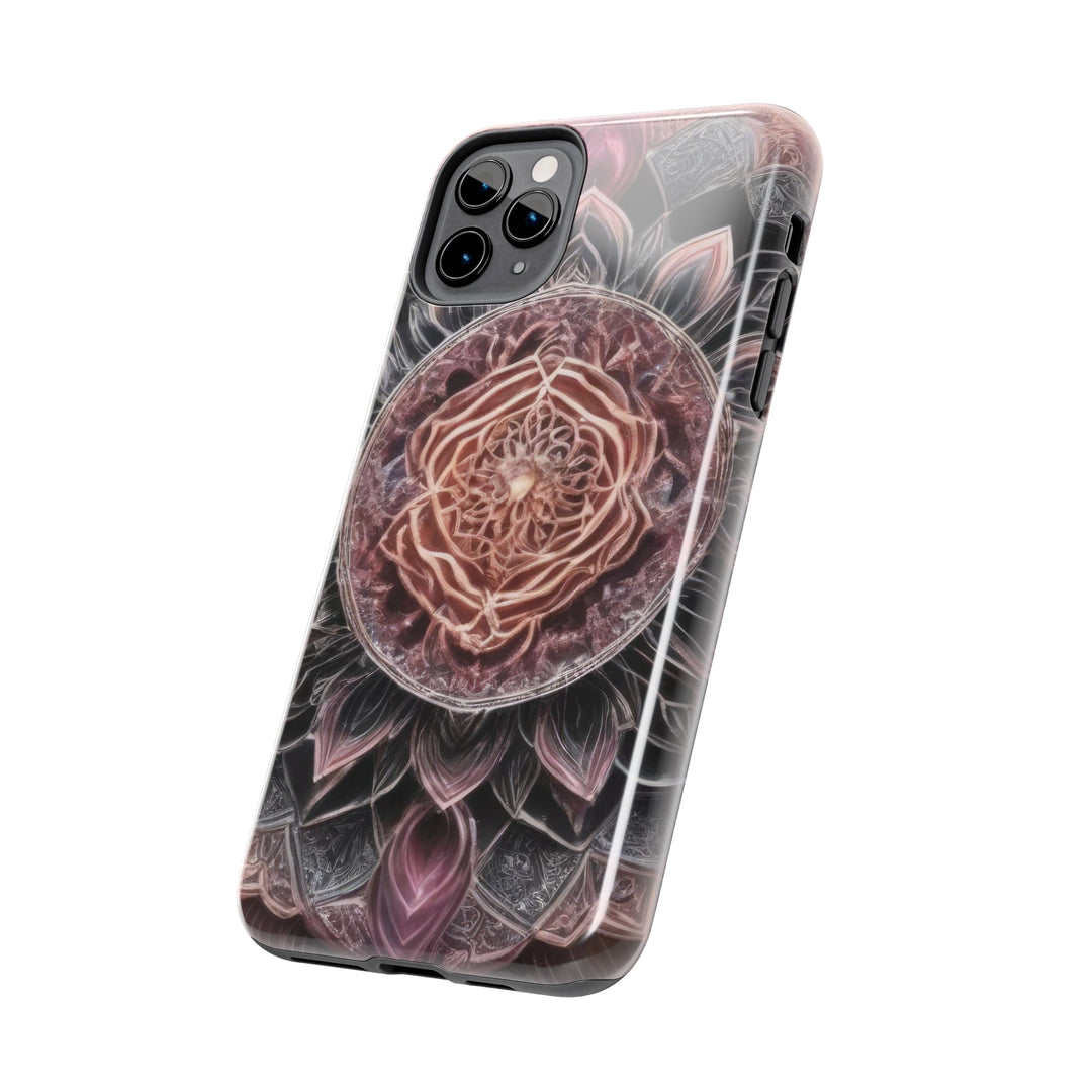 Mystic Floral Mandala - Tough Phone Case - Phone Case - g(0D·IO) - iPhone 13 Mini - -