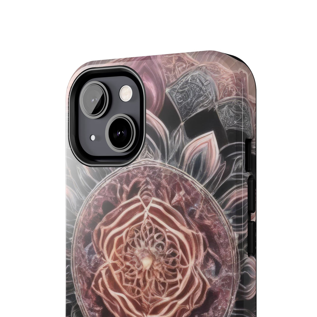 Mystic Floral Mandala - Tough Phone Case - Phone Case - g(0D·IO) - iPhone 13 Mini - -