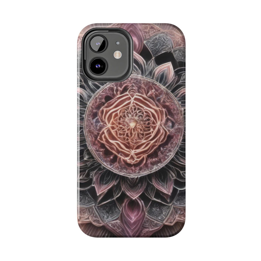 Mystic Floral Mandala - Tough Phone Case - Phone Case - g(0D·IO) - iPhone 13 Mini - -