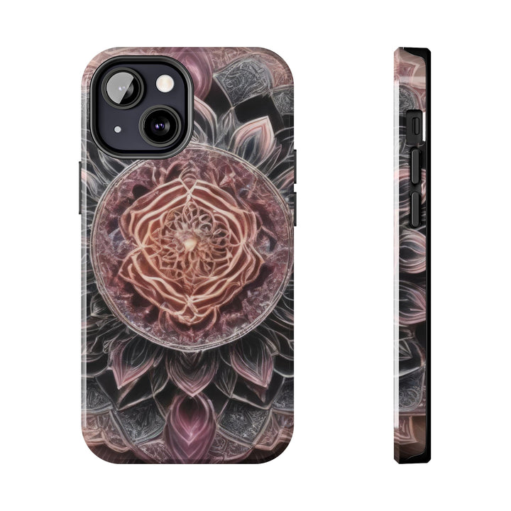 Mystic Floral Mandala - Tough Phone Case - Phone Case - g(0D·IO) - iPhone 13 Mini - -