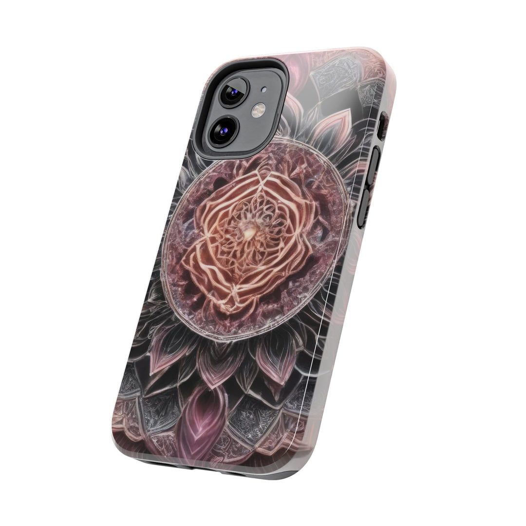 Mystic Floral Mandala - Tough Phone Case - Phone Case - g(0D·IO) - iPhone 13 Mini - -