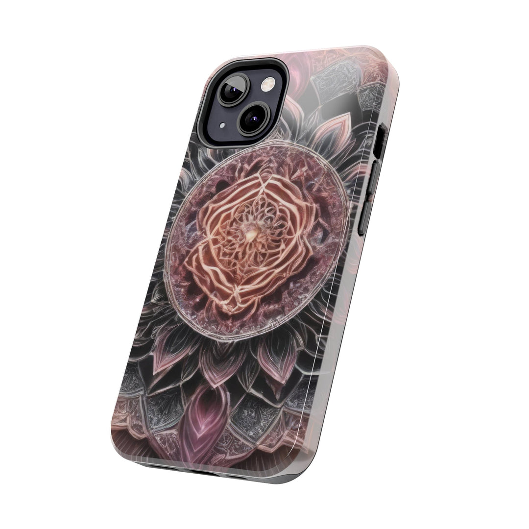 Mystic Floral Mandala - Tough Phone Case - Phone Case - g(0D·IO) - iPhone 13 Mini - -