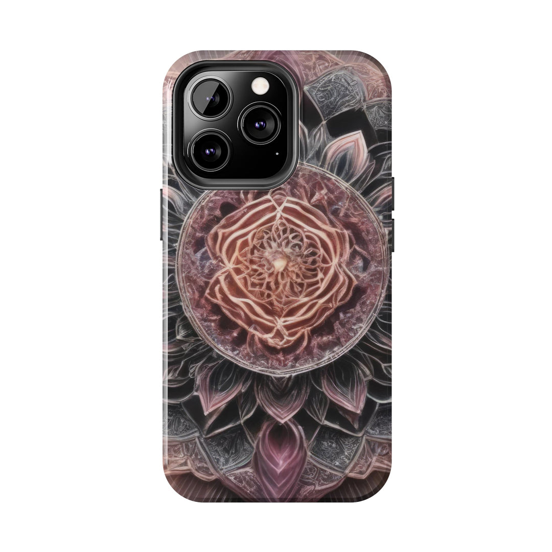 Mystic Floral Mandala - Tough Phone Case - Phone Case - g(0D·IO) - iPhone 13 Mini - -