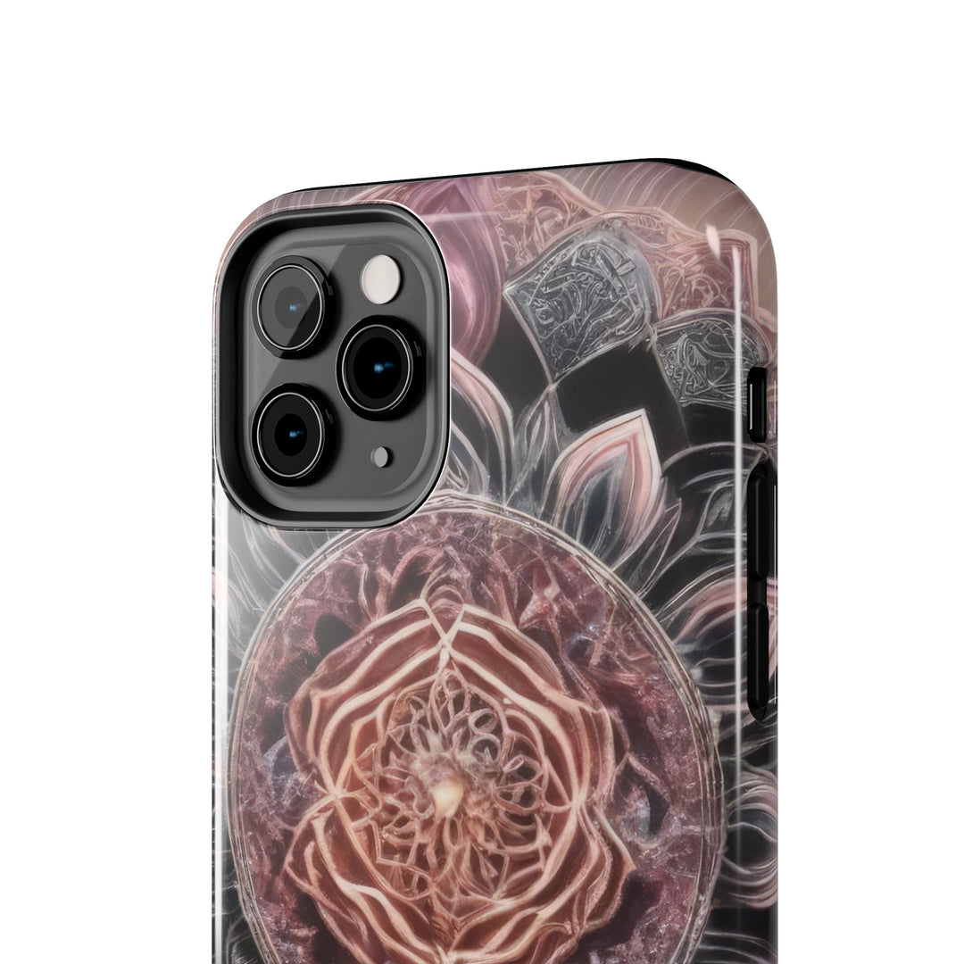 Mystic Floral Mandala - Tough Phone Case - Phone Case - g(0D·IO) - iPhone 13 Mini - -