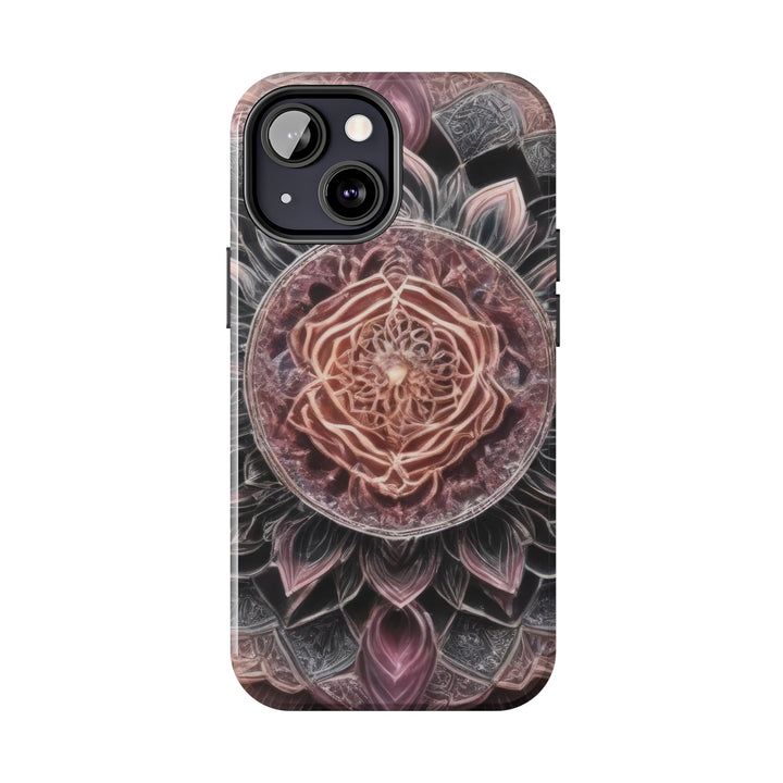 Mystic Floral Mandala - Tough Phone Case - Phone Case - g(0D·IO) - iPhone 13 Mini - -