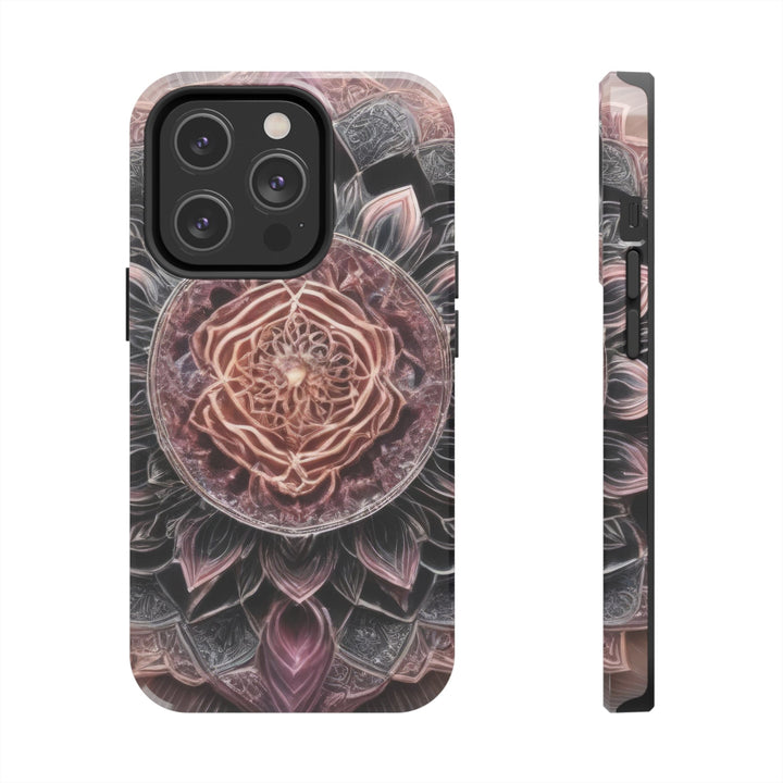 Mystic Floral Mandala - Tough Phone Case - Phone Case - g(0D·IO) - iPhone 14 Pro - -