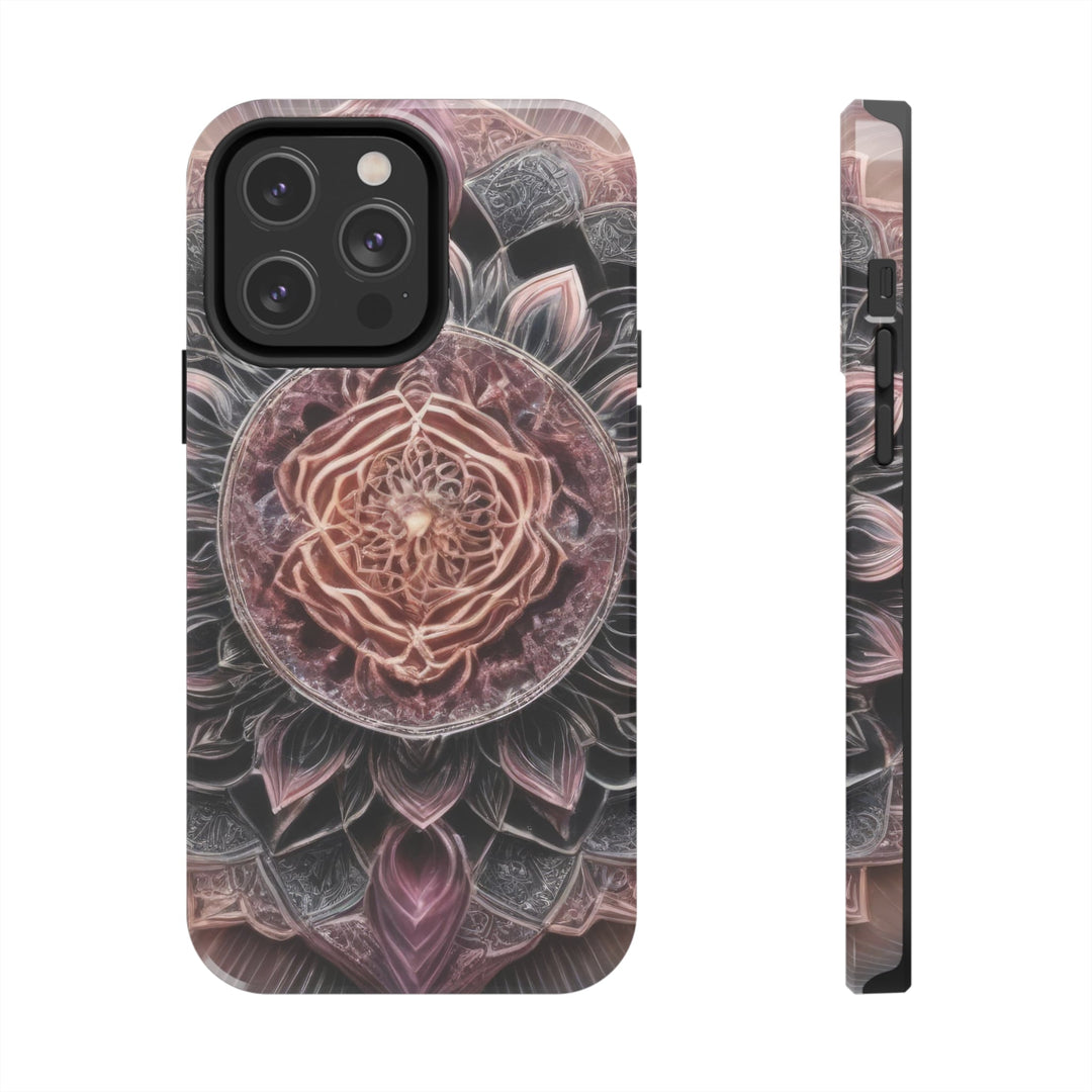 Mystic Floral Mandala - Tough Phone Case - Phone Case - g(0D·IO) - iPhone 14 Pro Max - -