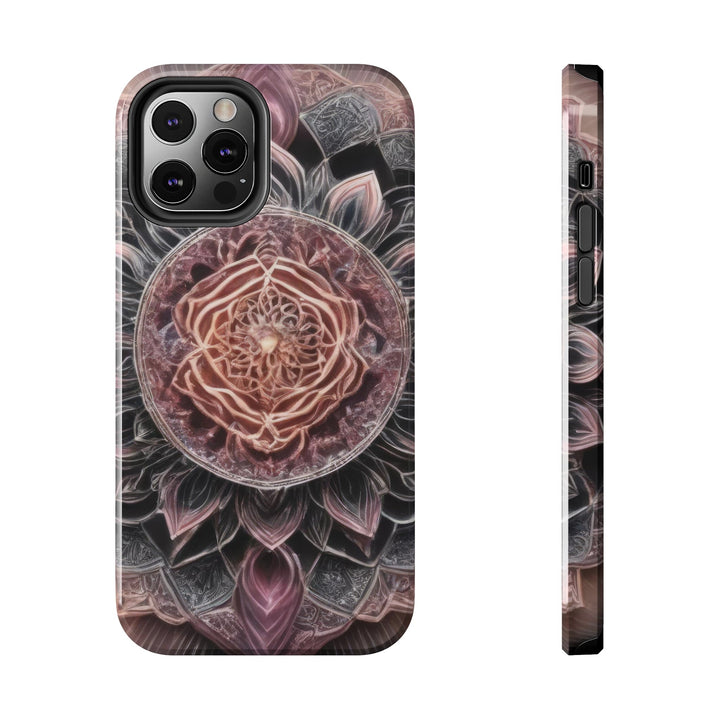 Mystic Floral Mandala - Tough Phone Case - Phone Case - g(0D·IO) - iPhone 12 Pro - -