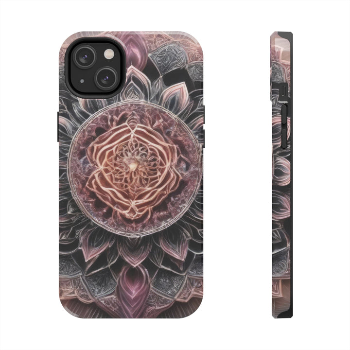 Mystic Floral Mandala - Tough Phone Case - Phone Case - g(0D·IO) - iPhone 14 Plus - -