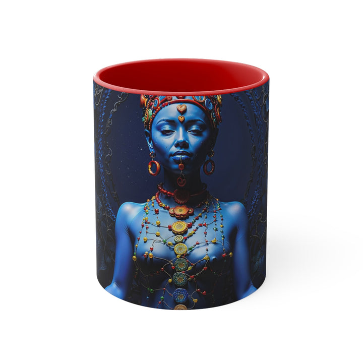 Mystical Blue Harmony - Accent Coffee Mug - Mug - g(0D·IO) - Red - 11oz -