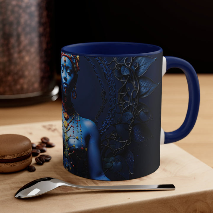 Mystical Blue Harmony - Accent Coffee Mug - Mug - g(0D·IO) - Pink - 11oz -