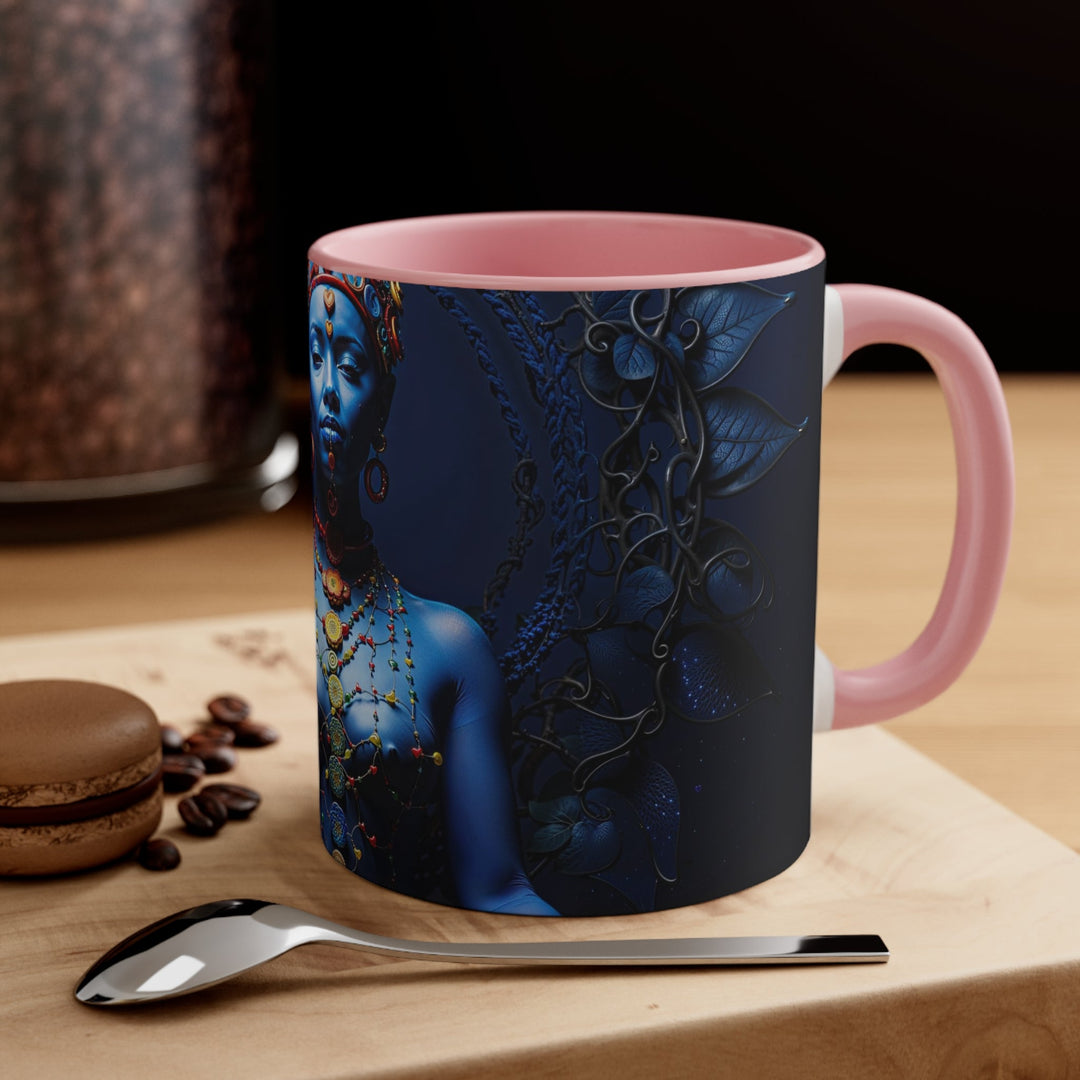 Mystical Blue Harmony - Accent Coffee Mug - Mug - g(0D·IO) - Pink - 11oz -