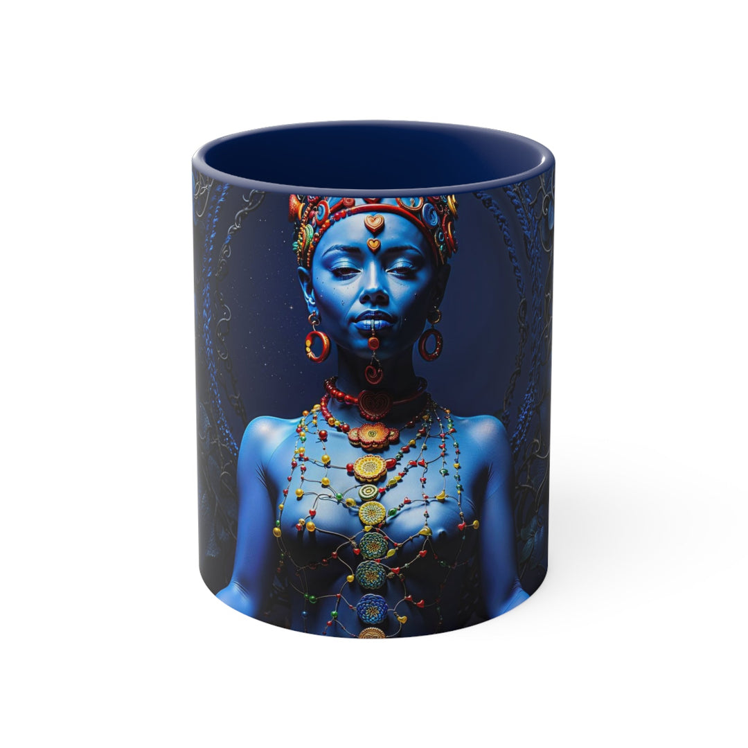 Mystical Blue Harmony - Accent Coffee Mug - Mug - g(0D·IO) - Navy - 11oz -