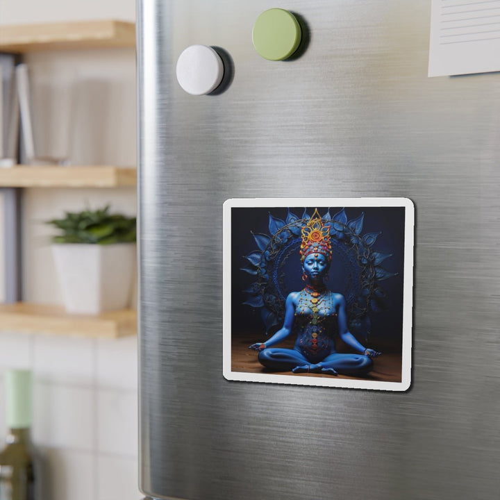 Mystical Blue Harmony - Die-cut Magnet - Home Decor - g(0D·IO) - 6 × 6" - Die-Cut - 1 pc