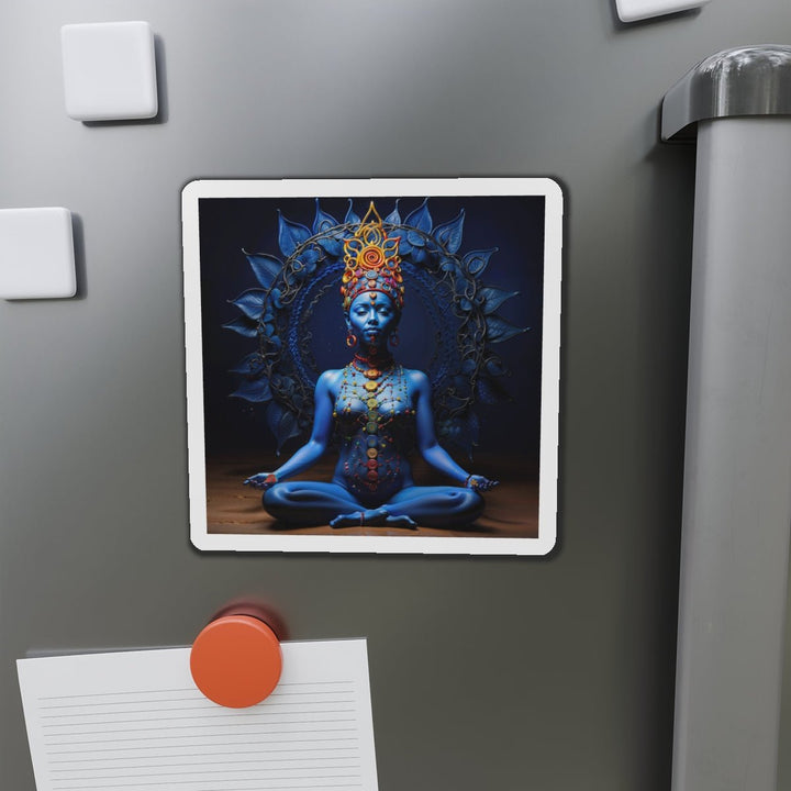 Mystical Blue Harmony - Die-cut Magnet - Home Decor - g(0D·IO) - 6 × 6" - Die-Cut - 1 pc