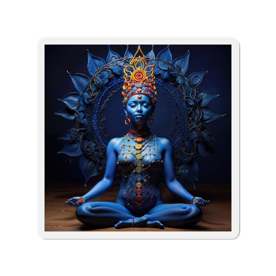 Mystical Blue Harmony - Die-cut Magnet - Home Decor - g(0D·IO) - 4" x 4" - Die-Cut - 1 pc