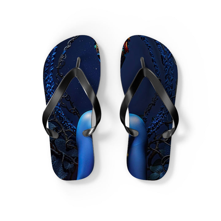 Mystical Blue Harmony - Flip Flops - Shoes - g(0D·IO) - S - Black sole -