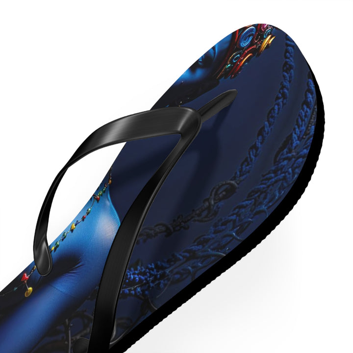 Mystical Blue Harmony - Flip Flops - Shoes - g(0D·IO) - XL - Black sole -