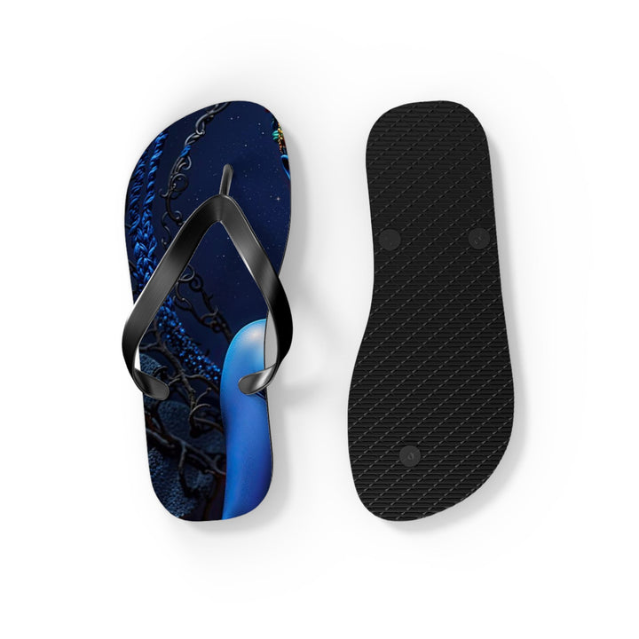 Mystical Blue Harmony - Flip Flops - Shoes - g(0D·IO) - XL - Black sole -