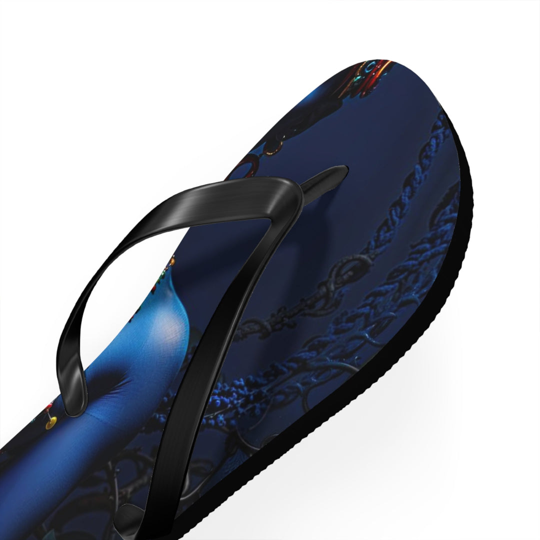 Mystical Blue Harmony - Flip Flops - Shoes - g(0D·IO) - XL - Black sole -