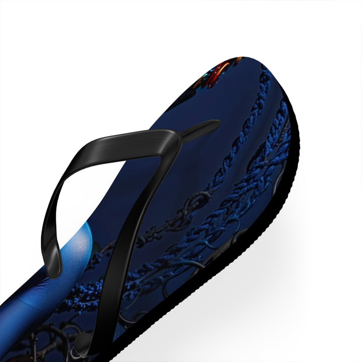 Mystical Blue Harmony - Flip Flops - Shoes - g(0D·IO) - XL - Black sole -