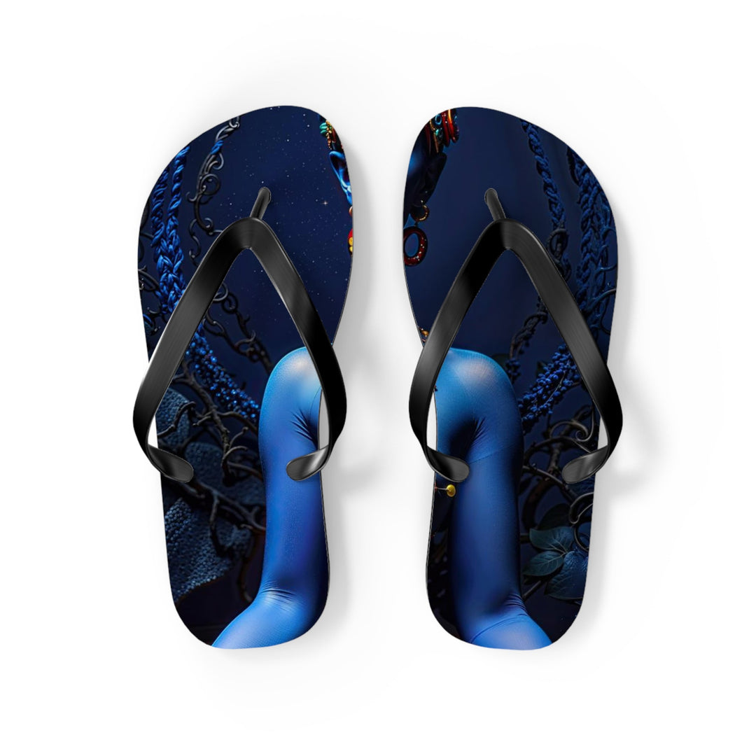 Mystical Blue Harmony - Flip Flops - Shoes - g(0D·IO) - M - Black sole -