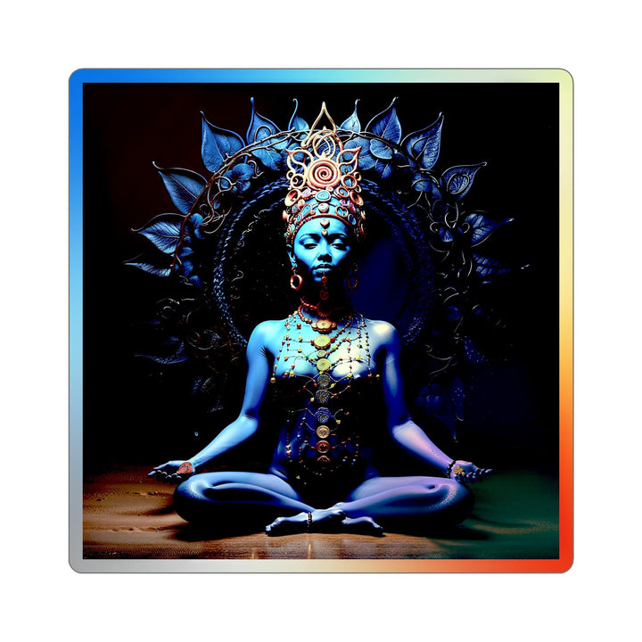 Mystical Blue Harmony - Holographic Die-Cut Sticker - Paper products - g(0D·IO) - 6" × 6" - Die-Cut - Holographic