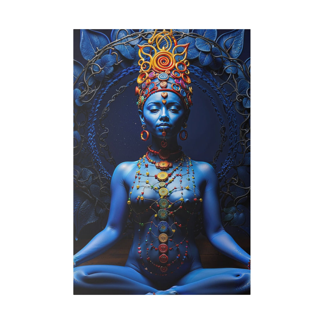 Mystical Blue Harmony - Matte Canvas - Canvas - g(0D·IO) - 32″ x 48″ (Vertical) - 0.75'' -