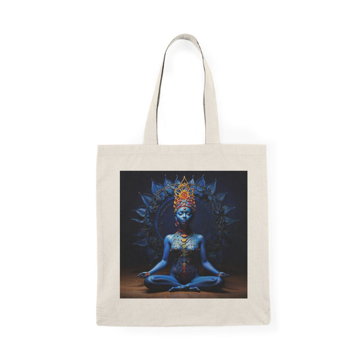 Mystical Blue Harmony - Natural Tote Bag - Bags - g(0D·IO) - 15" x 16" - Natural -