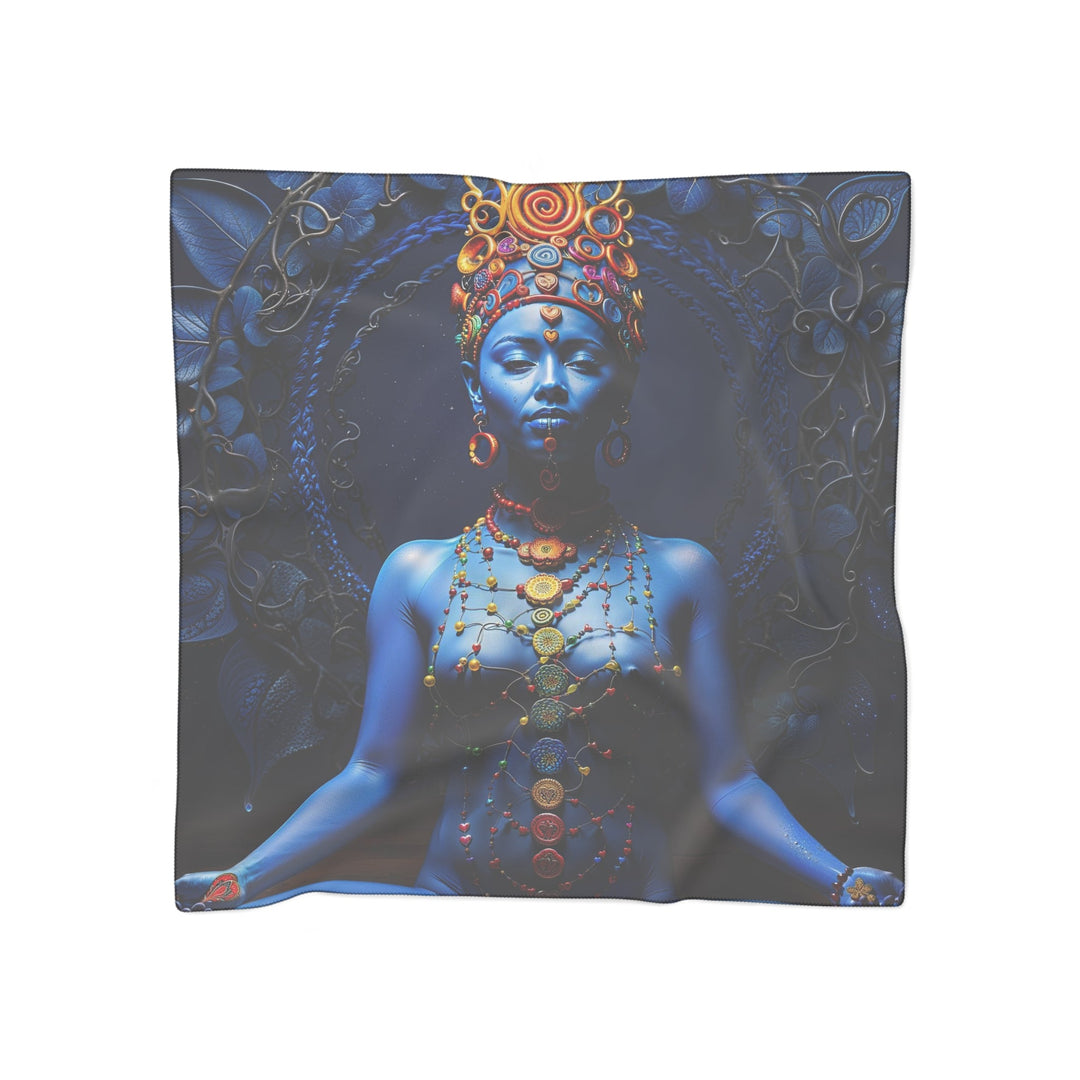 Mystical Blue Harmony - Poly Scarf - Accessories - g(0D·IO) - Poly chiffon - 50" × 50" -