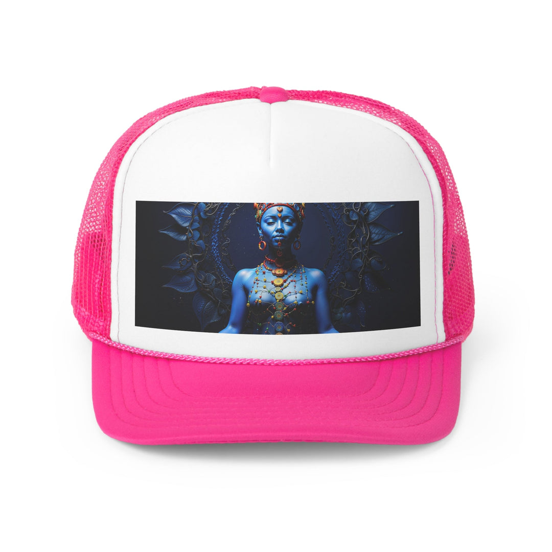 Mystical Blue Harmony - Trucker Hat - Hats - g(0D·IO) - Pink - One size -