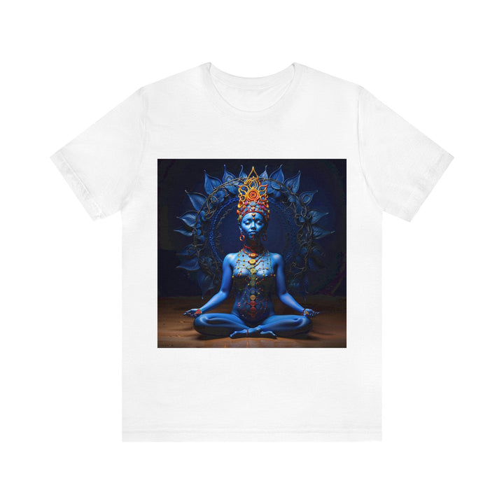 Mystical Blue Harmony - Unisex Jersey Short Sleeve Tee - T-Shirt - g(0D·IO) - White - S -