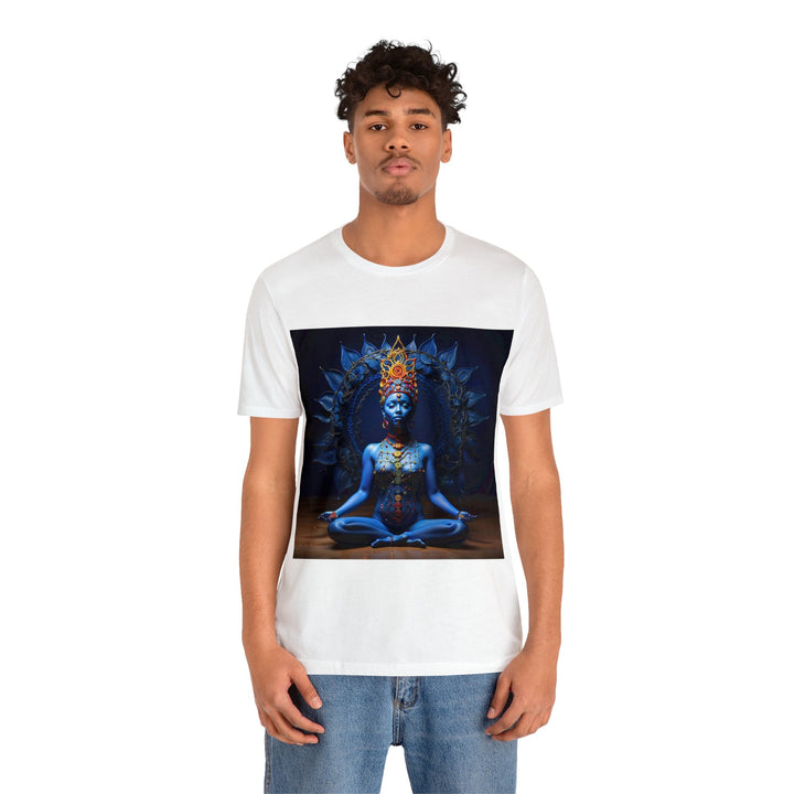 Mystical Blue Harmony - Unisex Jersey Short Sleeve Tee - T-Shirt - g(0D·IO) - Black - S -